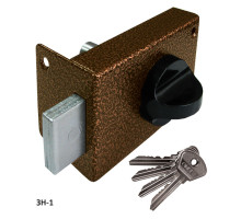 Замок Omega (Омега) накладной цилиндровый ЗН1медь 