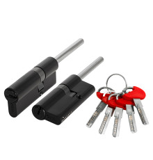 Цилиндровый Fuaro (Фуаро) механизм D-PRO5007 Tang 85 w/k (50+10+25) BL-24 черный 5Key без верт. 