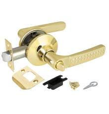 Ручка Punto (Пунто) защелка DK626 PB-BK (6026 PB-B) (фик.) золото 