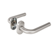 Ручка Fuaro (Фуаро) раздельная R.DSS201-0201P/19 INOX 201 (овальное основание) 