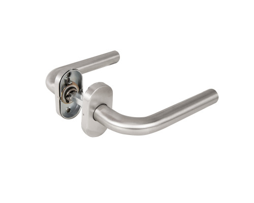 Ручка Fuaro (Фуаро) раздельная R.DSS201-0201P/19 INOX 201 (овальное основание)