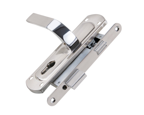 Корпус замка Punto (Пунто) с ручкой LOCKSET25.ORION.5558-1 (KIT P25 5558 ORION) SN/CP мат.никель/хром