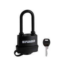 Замок Fuaro (Фуаро) навесной PL-WEATHER-3660 LS 3key BLACK удл. дужка, англ. /блистер 