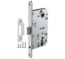 Корпус Fuaro (Фуаро) врезного замка c защёлкой PLASTP85C-50 (P85C-50) SN матовый никель 