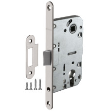 Корпус Fuaro (Фуаро) врезного замка c защёлкой PLASTP85C-50 (P85C-50) SN матовый никель 