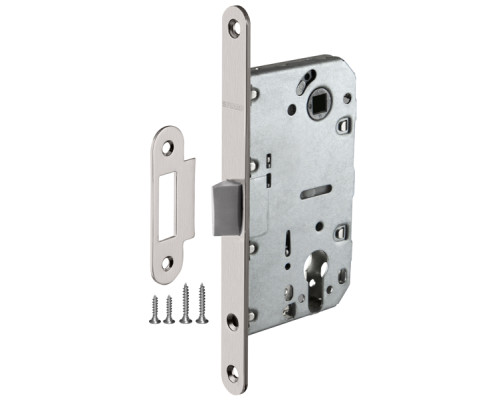 Корпус Fuaro (Фуаро) врезного замка c защёлкой PLASTP85C-50 (P85C-50) SN матовый никель