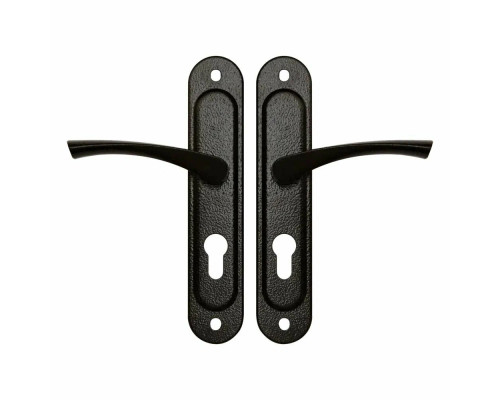 Ручка дверная Zenit (Зенит) на планке РФ1-55.17 (черный)