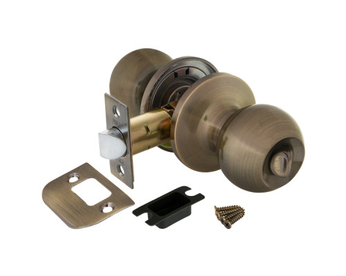 Ручка Punto (Пунто) защелка DK672 AB-BK (6072 AB-B) (фик.) бронза