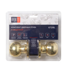 Ручка Punto (Пунто) защелка DK672/BL PB-PS (без фик.) золото 