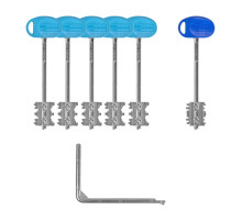 Комплект ключей Mottura (Моттура) для перекодируемых замков с торца двери 91.399/T1 MY KEY (60 мм) 