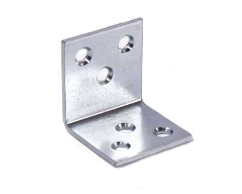 Уголок skobis (СКОБИС) мебельный 30x30 (30х30х30х2) цинк белый