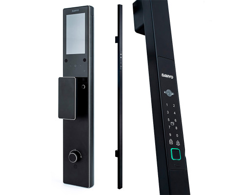 Электронный замок Sanyo D501 Tuya DM70 с WiFi, ручка скоба 1800 мм, черный