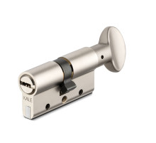Цилиндровый механизм Kale kilit (Кале килит) с вертушкой 164 DBM-E/70 (30+10+30) mm никель 5 кл. 