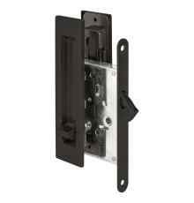 Защелка Punto (Пунто) с ручками для раздвижных дверей SH.SLQ152.011 (Soft LINE SLQ-011) BL черный 