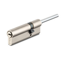 Цилиндровый механизм Kale kilit (Кале килит) под вертушку (дл.шток) 164 SX/91 (55+10+26) mm никель 5 кл. 