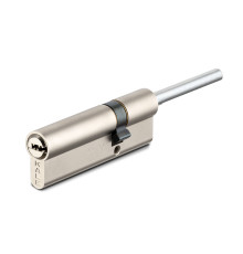 Цилиндровый механизм Kale kilit (Кале килит) под вертушку (дл.шток) 164 SX/91 (55+10+26) mm никель 5 кл. 