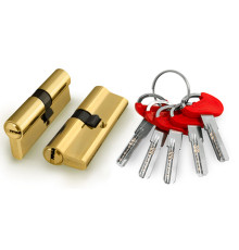 Цилиндровый Fuaro (Фуаро) механизм (D-PRO500/80) D-PRO5000Key80(30+10+40) PB латунь 5Key 