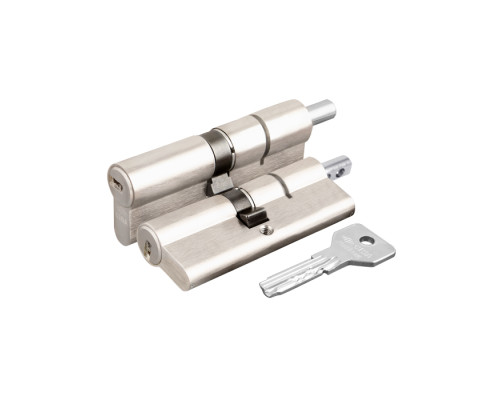 Цилиндровый механизм Cisa (Чиза) под вертушку ASIX OE302-43.12 (100 мм/40+10+50), НИКЕЛЬ