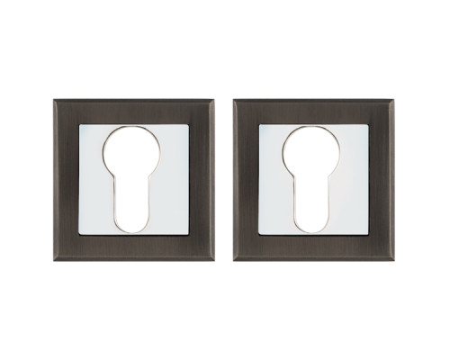 Накладка Punto (Пунто) под цилиндр ET.K.QL52 (ET QL) GR/CP-23 графит/хром