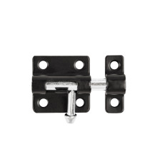 Шпингалет Ajax (Аякс) мебельный металлический SPD40х30 BL черный 