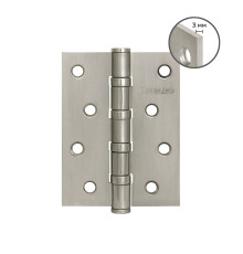 Петля Fuaro (Фуаро) универсальная HEAVY IN4400U SN (матовый никель) 100х75х3 мм 