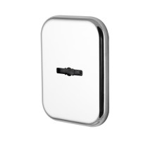 Декоратив. Armadillo (Армадилло) Квадратная накл. на сувальдный замок со шторкой PS-DEC SQ CT (ATC Protector 1) CP-8 Хром 