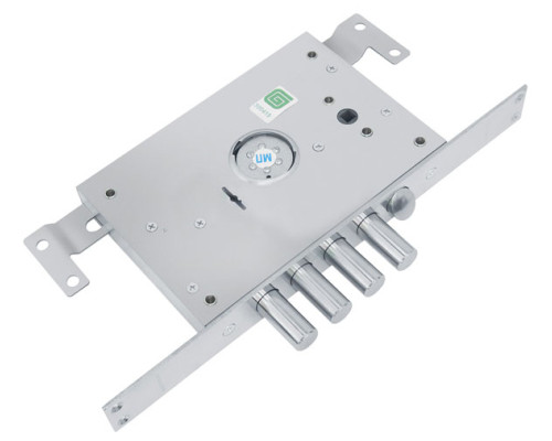 Замок Guardian (Гардиан) врезной сув. с защёлк ЗВ 21.14 Т (лев) со смен.мех-ом, (без накл), дл. кл. 54 мм, 5+1/123:450/