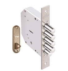 Замок Elbor (Эльбор) врезной сувальдный с задвижкой Гранит 1.06.21.КМА, 5 кл. /00438/ 