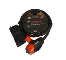 Замок Fuaro (Фуаро) тросовый PL-BIKE-12100-KEY (12х1000) 3 perfo key(PL-12100-KEY) /подвес 
