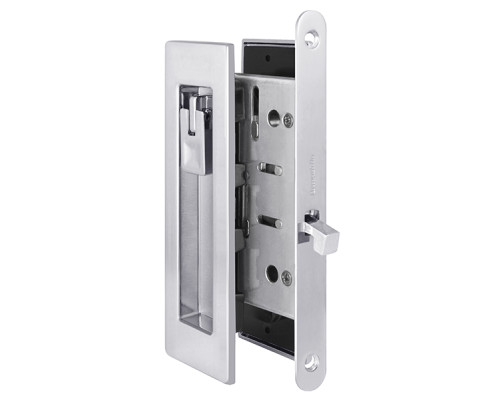 Защелка Armadillo (Армадилло) с ручками для раздвижных дверей SH.URB153.KIT011-BK (SH011 URB) СP-8 хром