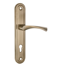 Ручка Punto (Пунто) на планке HANDLE90.CRONA.04-85 (P90 8504 CRONA) AB бронза 