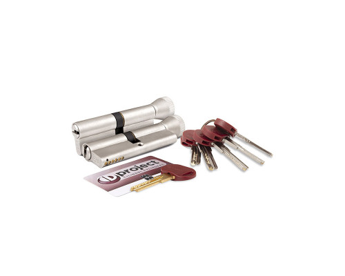 Цилиндровый механизм Mottura (Моттура) с вертушкой DPC1F3141 S3 (72 мм/26+10+36) САТИН.НИКЕЛЬ, 5+1 кл.