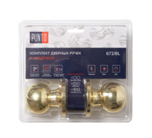 Ручка Punto (Пунто) защелка DK672/BL PB-ET (кл./фик.) золото 