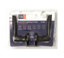 Ручка Punto (Пунто) защелка DK610/BL BL-BK (фик.) черный 