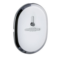 Декоративная Fuaro (Фуаро) накладка ESC 476 (90х65) СP ХРОМ на сувальдный замок с шторкой 