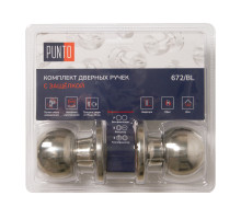 Ручка Punto (Пунто) защелка DK672/BL CP-BK (фик.) хром 