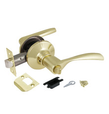 Ручка Ajax (Аякс) защелка DK610 PB-BK (6010 PB-B) (фик.) золото 