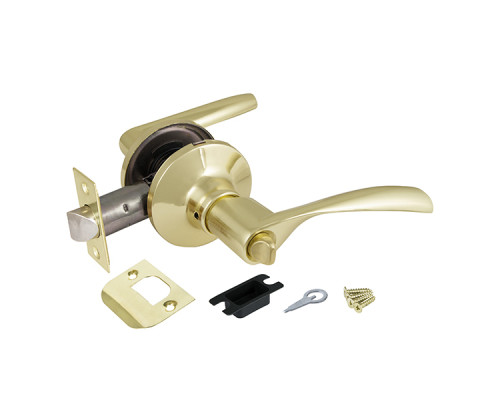 Ручка Ajax (Аякс) защелка DK610 PB-BK (6010 PB-B) (фик.) золото