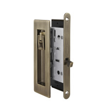 Защелка Armadillo (Армадилло) с ручками для раздвижных дверей SH.URB153.KIT011-BK (SH011 URB) АВ-7 бронза 
