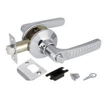 Ручка Punto (Пунто) защелка DK626 CP-BK (6026 CP-B) (фик.) хром 