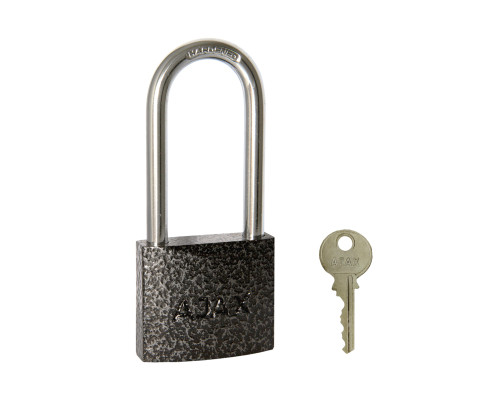 Замок Ajax (Аякс) навесной PD-0150-L MS 3 key англ./коробка