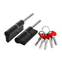 Цилиндровый Fuaro (Фуаро) механизм D-PRO5007 Tang 80 w/k (45+10+25) BL-24 черный 5Key без верт. 