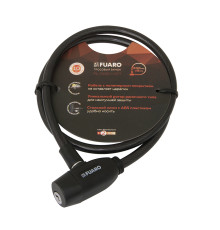 Замок Fuaro (Фуаро) тросовый PL-BIKE-0880-KEY (8х800) 2key(PL-0880-KEY) /подвес 