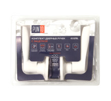 Ручка Punto (Пунто) защелка DK610/BL WH-PS (без фик.) белый 