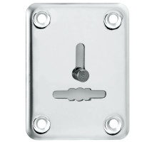 Декоративная Punto (Пунто) накладка ESC081/1-SS (нержавейка) на сув. замок со шторкой (1 шт.) тех.упак. 