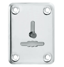 Декоративная Punto (Пунто) накладка ESC081/1-SS (нержавейка) на сув. замок со шторкой (1 шт.) тех.упак. 