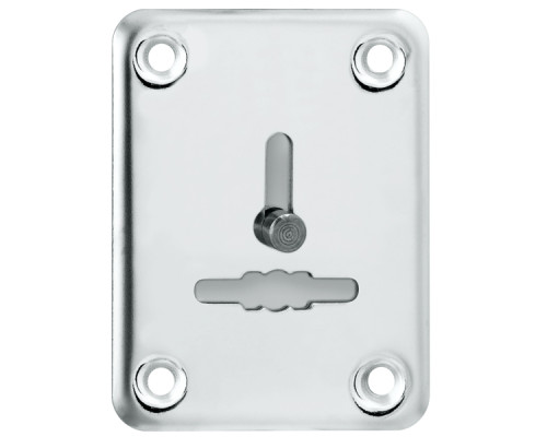 Декоративная Punto (Пунто) накладка ESC081/1-SS (нержавейка) на сув. замок со шторкой (1 шт.) тех.упак.