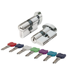 Цилиндровый Punto (Пунто) механизм MaxPro7002Knob52mm(21+10+21) CP хром 7key с вертушкой 