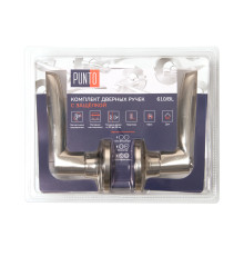 Ручка Punto (Пунто) защелка DK610/BL SN-BK (фик.) мат.никель 