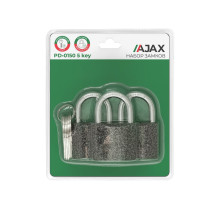 Набор Ajax (Аякс) замков навесных PD-0150 (3 locks+5 keys) blister 